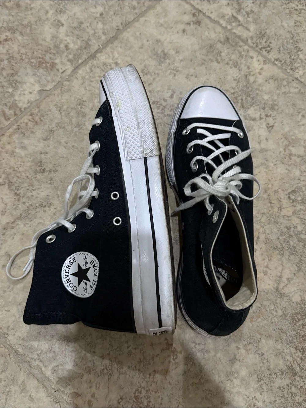 Converse Chuck Taylor All Star Platform High Top Sneakers Black Canvas | Women’s